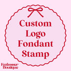 Custom Logo Cookie Stamp, Personalised Company Fondant Embosser Stencil, M&S All Butter Biscuit Favour Stamp - Embosser Boutique