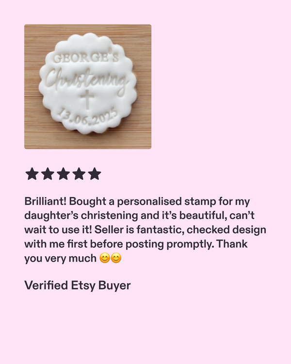 Five-star review for Embosser Boutique.